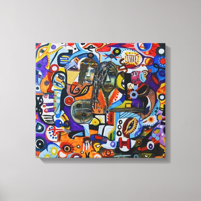 Echoes of a Face Leinwanddruck (Vorderseite)