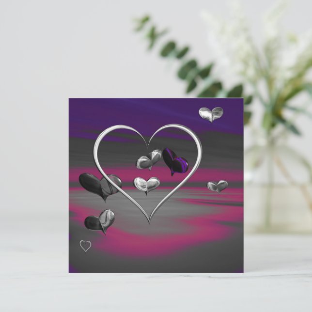 Echoes of a Metallic Romance Card (Stehend Vorderseite)