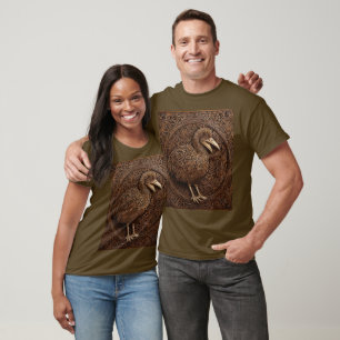 "Echoes of Extinction: Dodo Wood Art" T-Shirt