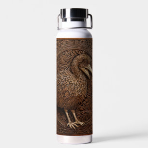"Echoes of Extinction: Dodo Wood Art" Trinkflasche