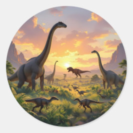 Echoes Of The Ancient World - Runder Aufkleber