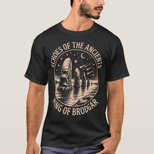 Echoes Of The Ancients Ring Of Brodgar Mythical La T-Shirt (Vorderseite)