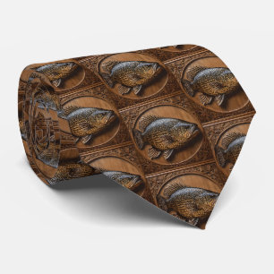 Echoes of the River: Murray Cod Wood Print, Krawatte