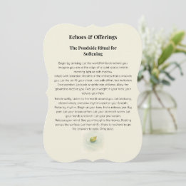 Echoes & Offerings | Pond Side Ritual