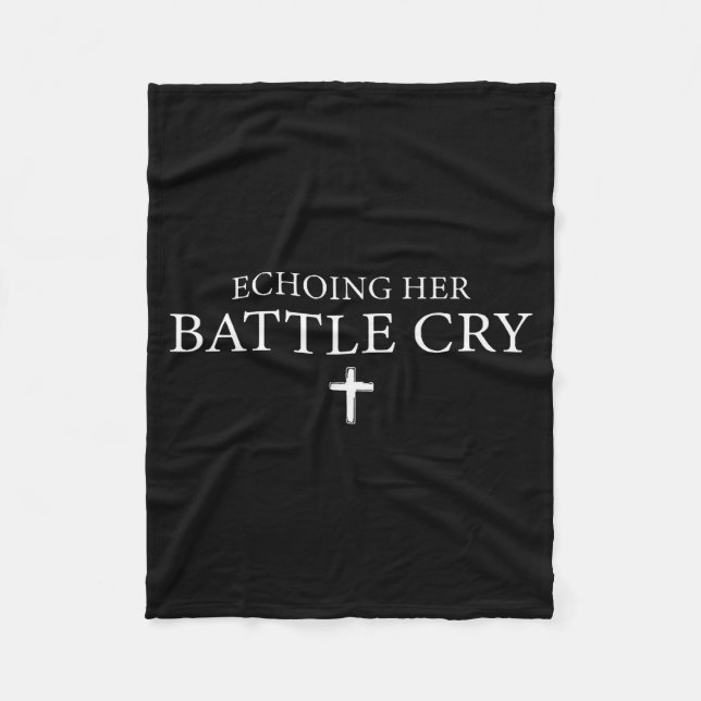 Echoing Her Battle Cry  Fleecedecke (Vorderseite)