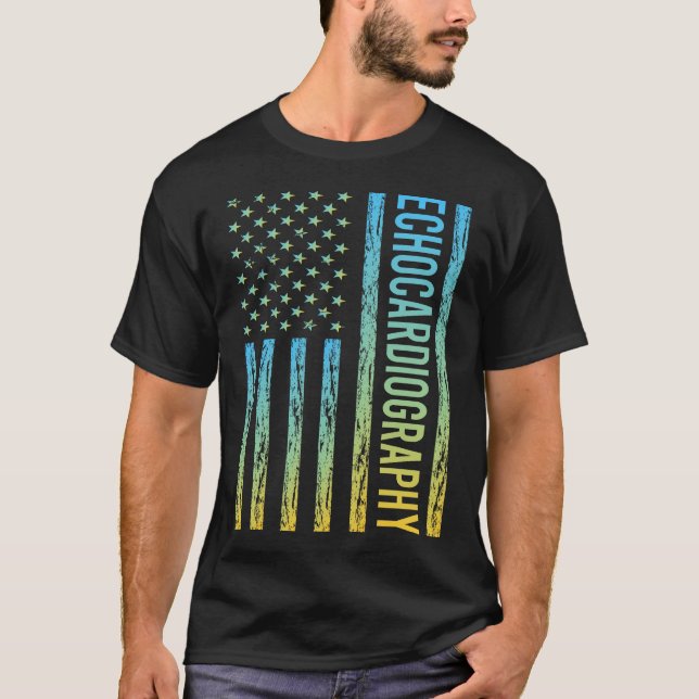 Echokardiographie Echokardiograph Echocardiogramm T-Shirt (Vorderseite)