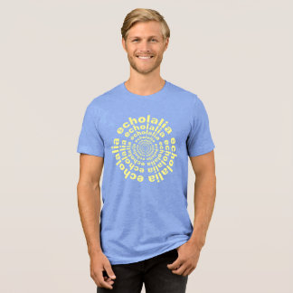 Echolalia Circle Neurodiversity-Stift Text Tri-Blend Shirt