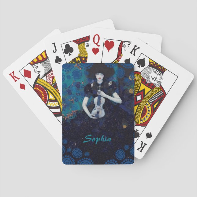 Echos der Stille: Ein Lied der Heilung einer Violi Spielkarten (Rückseite)