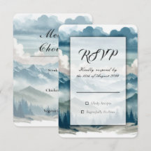 Echos durch die nebligen Kiefern Hochzeit