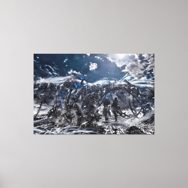 Echos einer vergessenen Maschine Leinwanddruck (Vorderseite)