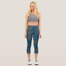 Echos of Geometry Capri Leggings