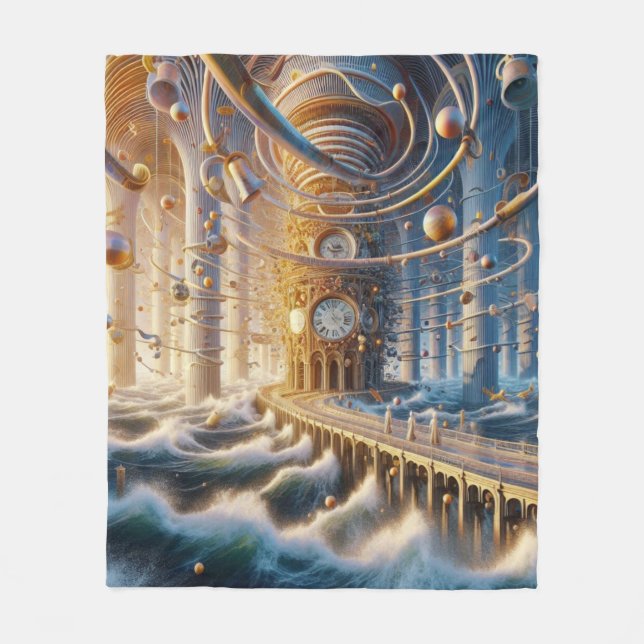 Echos von '73: Das Labyrinth des Chronos-Ozeans Fleecedecke (Vorderseite)