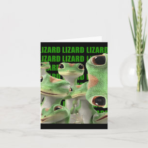 Echse Echse Echse Lustiges Meme (2 Seite) _1 Karte