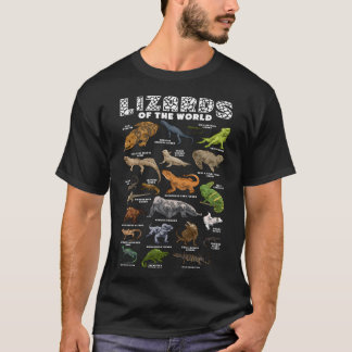 Echse Eidechsen Tier Der Welt Reptil T-Shirt
