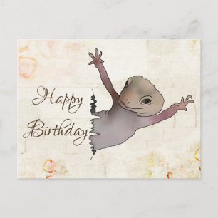 Echse im Riss Postkarte