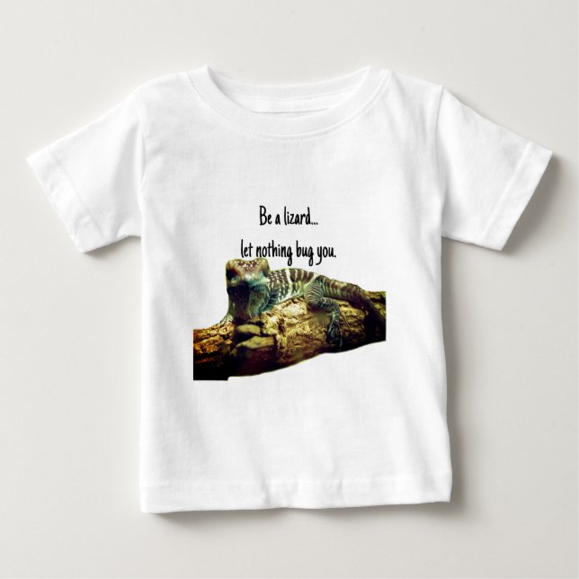 Echsen-Gecko-Shirt Baby T-shirt (Vorderseite)