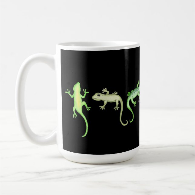 Echsen Kaffeetasse (Links)