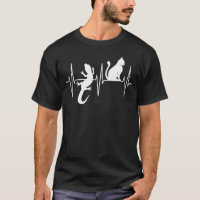 Echsen-Shirt Lustiger Katzenliebhaber Reptil Echse