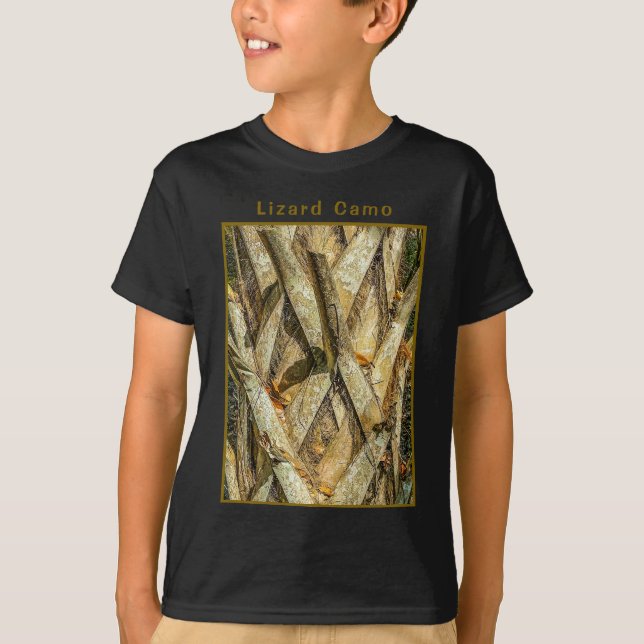 Echsen-Tarnung  T-Shirt (Vorderseite)