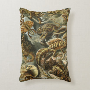 Echsen von Ernst Haeckel Vintage Lacertilia Tier Dekokissen