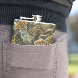 Echsen von Ernst Haeckel Vintage Lacertilia Tier Flachmann