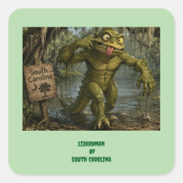 Echsenmann von South Carolina Cryptid Aufkleber