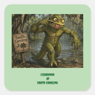 Echsenmann von South Carolina Cryptid Aufkleber