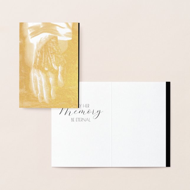 Echt alte Hand Goodbye Folienkarte (Anzeige)