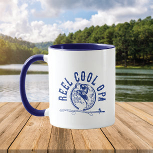 Echt cool fischender Opa Tasse