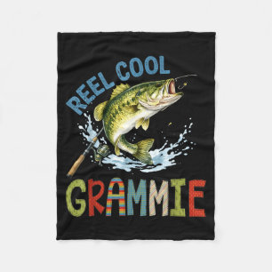 Echt cool Grammie-Angeln Grammie Geburtstag Vintag Fleecedecke