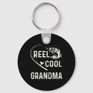 Echt coole Oma Retro-Angelfan für Mütter Schlüsselanhänger