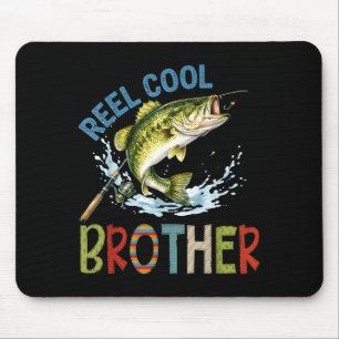 Echt cooler Bruder Angelbruder Geburtstag vintage Mousepad