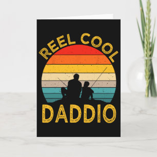 Echt cooler Daddy Fischender Vater Vintage Opa Dic Karte