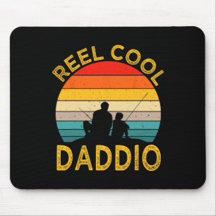 Echt cooler Daddy Fischender Vater Vintage Opa Dic Mousepad