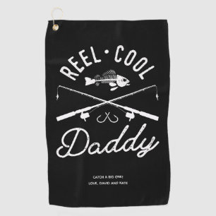 Echt cooler Daddy personalisiertes Angelhandtuch Golfhandtuch