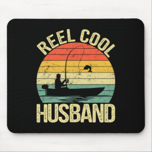 Echt cooler Ehemann Angelgeschenke zum Vatertag F Mousepad