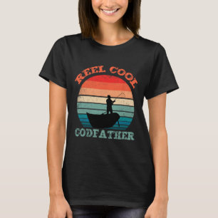 Echt cooler Gottvater-Angeln Lustig Vintage Retro T-Shirt