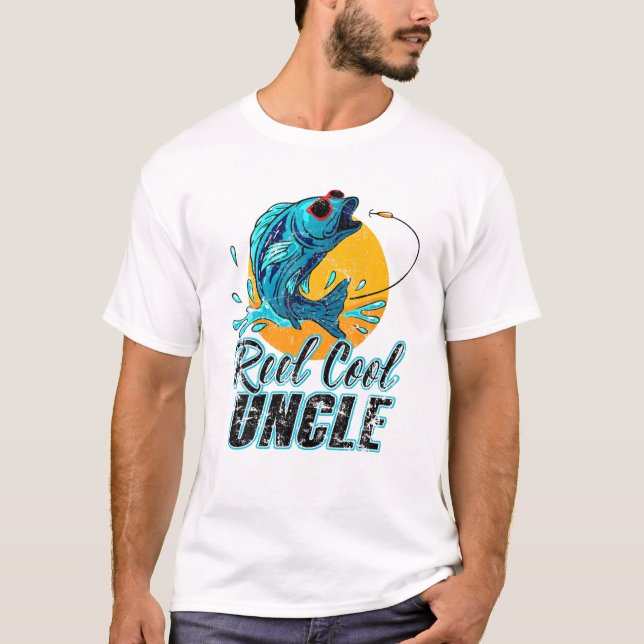 Echt cooler Onkel-Angeln T-Shirt (Vorderseite)
