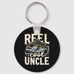 Echt cooler Onkel Lustiger Angler-Onkel zum Vatert Schlüsselanhänger
