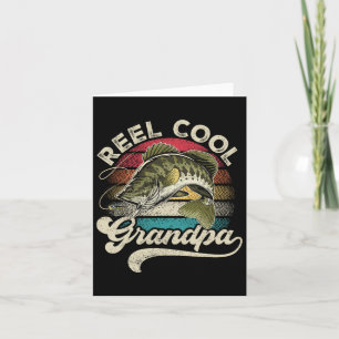 Echt cooler Opa-Angeln Vintage Retro Vatertag D Karte