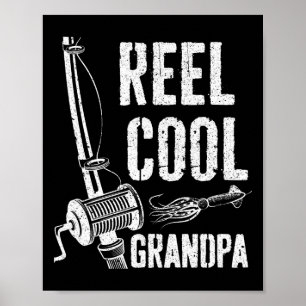 Echt cooler Opa Angler Vatertag-Shirt Poster