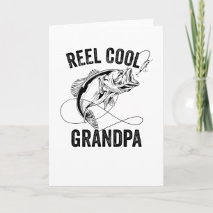 Echt cooler Opa Retro Vatertag Angelgeschenk Karte