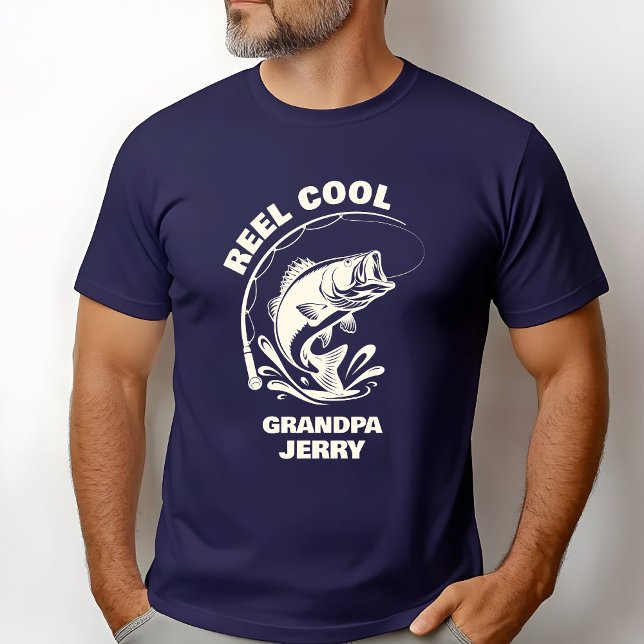 Echt cooler Opa  T-Shirt (Reel Cool Grandpa Fishing Custom T-shirt)