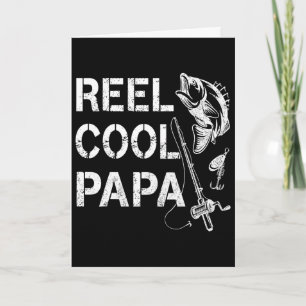 Echt cooler Papa Angel-Geschäfte Vatertag Fisch Karte