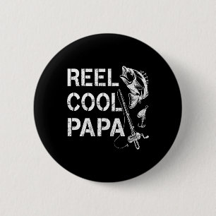 Echt cooler Papa Angel-Geschenke Vatertag Fisch Button