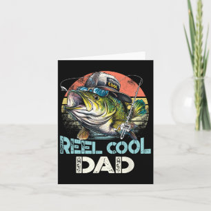 Echt cooler Papa-Angeln Vintage Retro Vatertag Karte