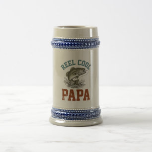 Echt cooler Papa-Angeln zum Vatertag Bierglas