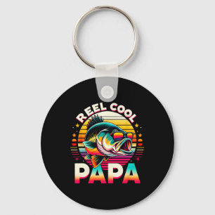 Echt cooler Papa Angler Fischer Dad Papa Vatertag Schlüsselanhänger