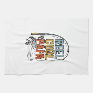 Echt cooler Papa-Angler-Shirt-Design_1 Geschirrtuch