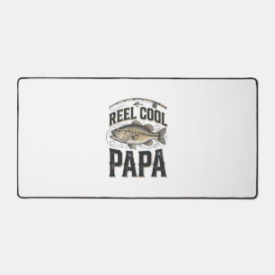 Echt cooler Papa Vintage-Angeln Vektor-Design_1 Schreibtischunterlage
